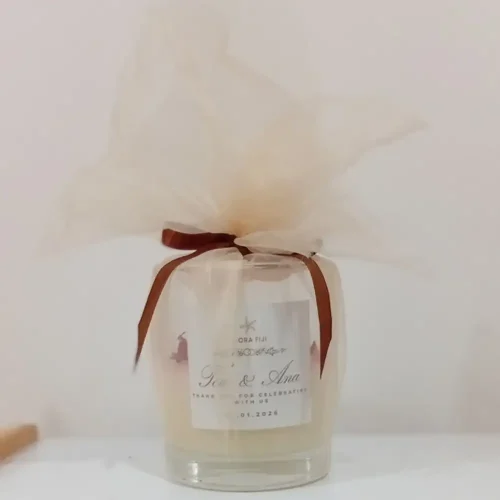 Customised Milk & Rose Candle